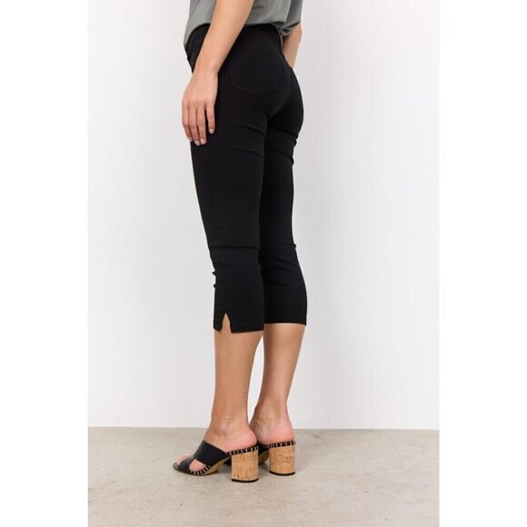 NWT SOYA CONCEPT Lilly 3B Black Capri Pants - Picture 4 of 6